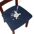 Genina Waterproof Seat Covers for Dining Room Chairs covers dining chair seat covers Kitchen Chair Covers slipcovers (Navy Blue,
