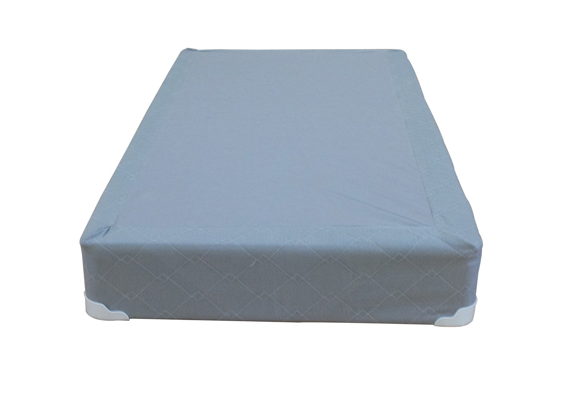 Continental Sleep Memory Foam Gel 8-Inch Split Box Spring Fabric Stretch Knit, Twin/X-Large, Grey