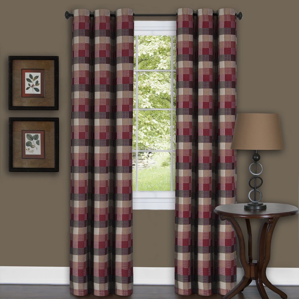 ACHIM Harvard - Valance w/10 Sm Grommets - 58 x 14 - Burgundy