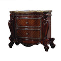 Acme Picardy 2-Drawer Wooden Nightstand in Cherry Oak