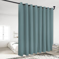 NICETOWN Lower Noise Room Divider Curtain Screen Partitions, Greyish Blue, 1 Panel, 84 Tall x 120 Wide, Blackout Sound Reducing 