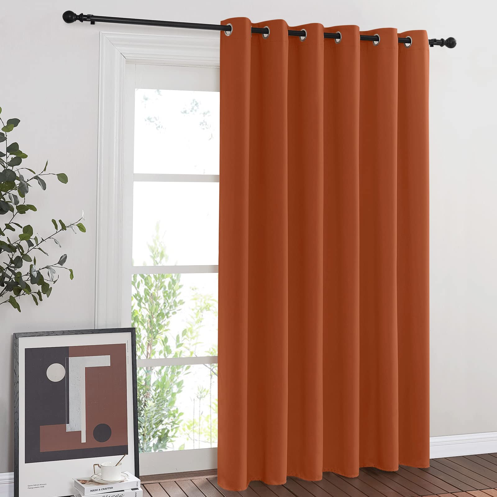 NICETOWN Room Divider Curtain 84 inch Length, Grommet Privacy & Noise Reducing Room Divider Thermal Insulated Window Drape for S