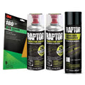 Raptor 2K Black Spray-On Truck Bedliner Flexible Plastic Aerosol Kit (26.4 oz)