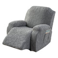 YUEANG 4 Pieces Recliner Cover Stretch Sofa Slipcover, Sofa Couch Cover for Reclining Couch 1 Seat, Washable Furniture Protector