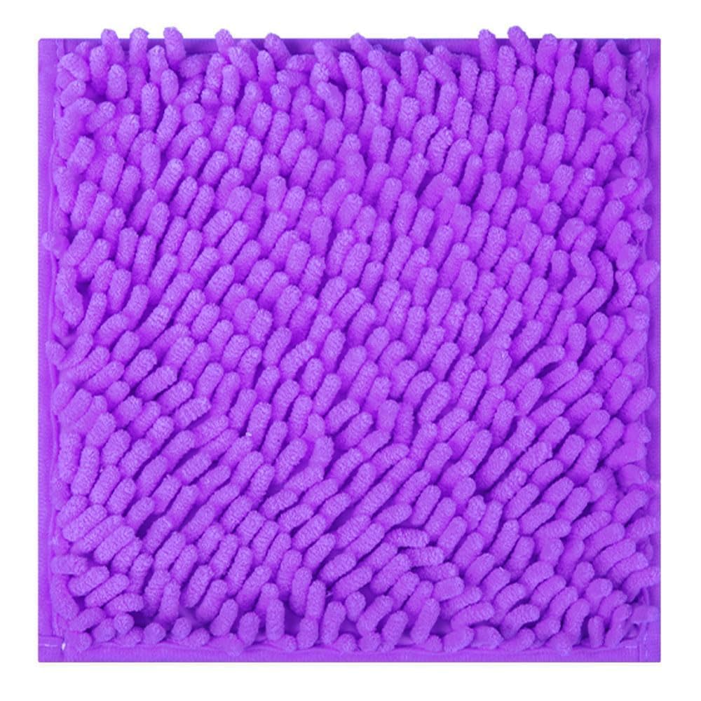 Gosodeny 10 Locker Rug Purple School Cute Decor with Anti-Slip Backing Chenille Material Furry and Cute Style Locker Accessori