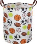 Sanjiaofen Kids Laundry Basket,Basketball Laundry Hamper Collapsible Baby Storage Baskets for Boys Room Decor,Nursery Hamper,Bed