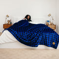 Big Blanket Co Sherpa Stretch Blanket Red Plaid | Immerse Yourself in The Best Sherpa Blanket | 10 x 10 ft Blanket | Huge Blanke