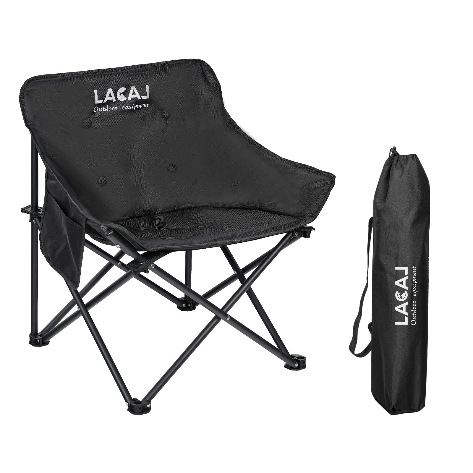 G2 GO2GETHER Portable Camping Chair, Outdoor Folding Chair, Oxford Cloth Backpacking Chair with Aluminum Frame,264lbs Support,No