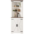 IRONCK Corner Cabinet, 68 Tall Corner Storage Cabinet with Doors and 5-Tier Corner Shelves for Bathroom, Freestanding Bookcase