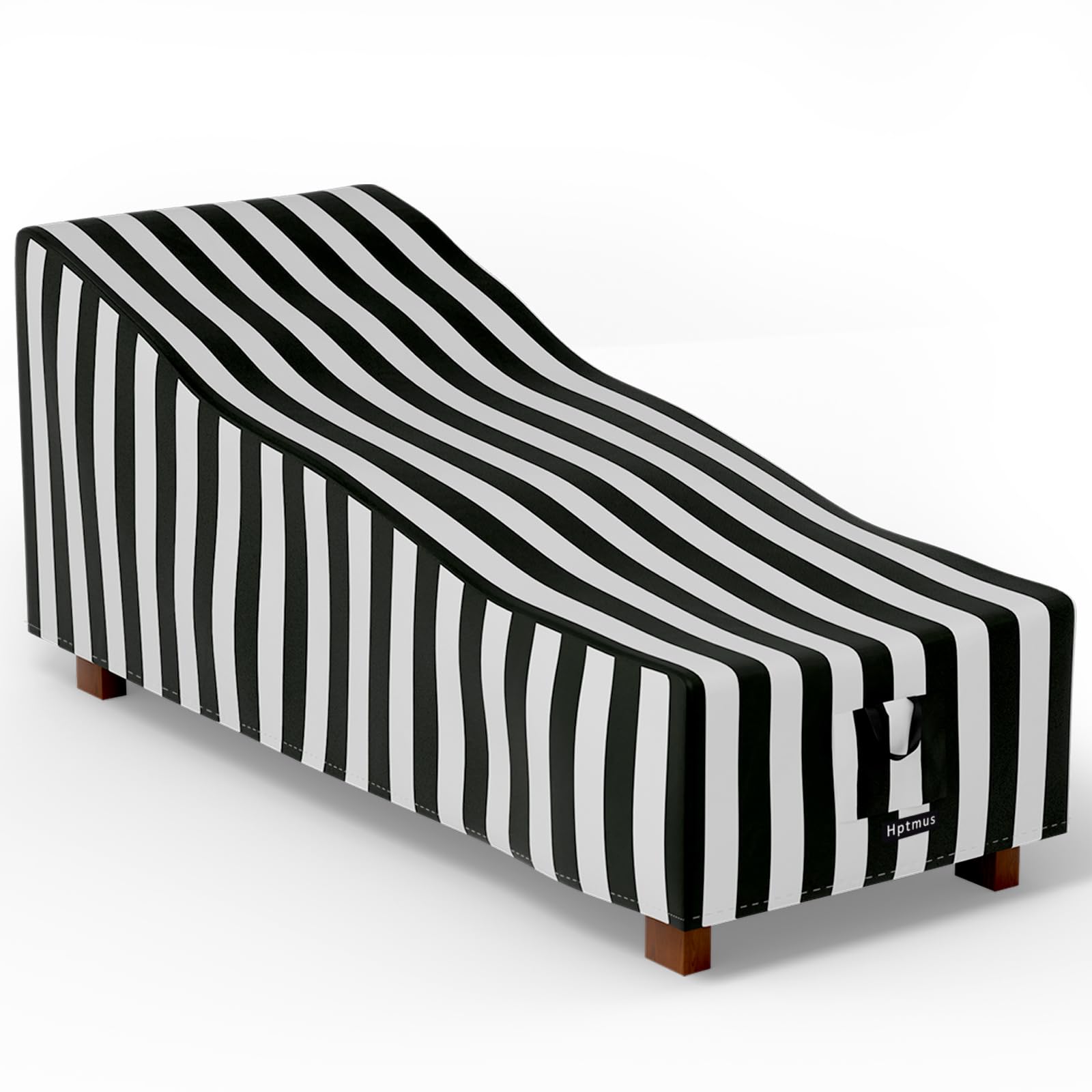 Hptmus 2Pcs Outdoor Chaise Lounge Covers - Patio Chaise Lounge Covers Waterproof Heavy Duty Outdoor Lounge Chair Covers Patio Fu
