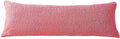 Reafort Ultra Soft Sherpa Body Pillow Cover/Case with Zipper Closure 21x54 (21x54 Body Pillow Cover, Pink)