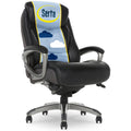 Serta Lautner Executive Home Office Desk Chair, Ergonomic High-Back with Adjustable Lumbar and Body Pillows, SmartLayers and Com