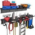 TORACK Garage Storage Organizer Systems, Wall Mount Overhead shelving, 48 inch Heavy Duty Steel Tool Racks, 6-Pack 12 Double H