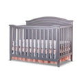 SORELLE FURNITURE Berkley Round Top Crib, Classic 4-in-1 Convertible Crib, Made of Wood, Non-Toxic Finish, Wooden Baby Bed, Todd