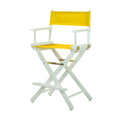 Casual Home 220-01/021-34 Director Chair 24 - Counter Height WhiteFrame/Gold Canvas