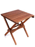 BYER OF MAINE, Pangean Folding Wooden Table, Easy to Fold and Carry Wooden Camp Table, Match Pangean Furniture, 20 L x 20 W x 22