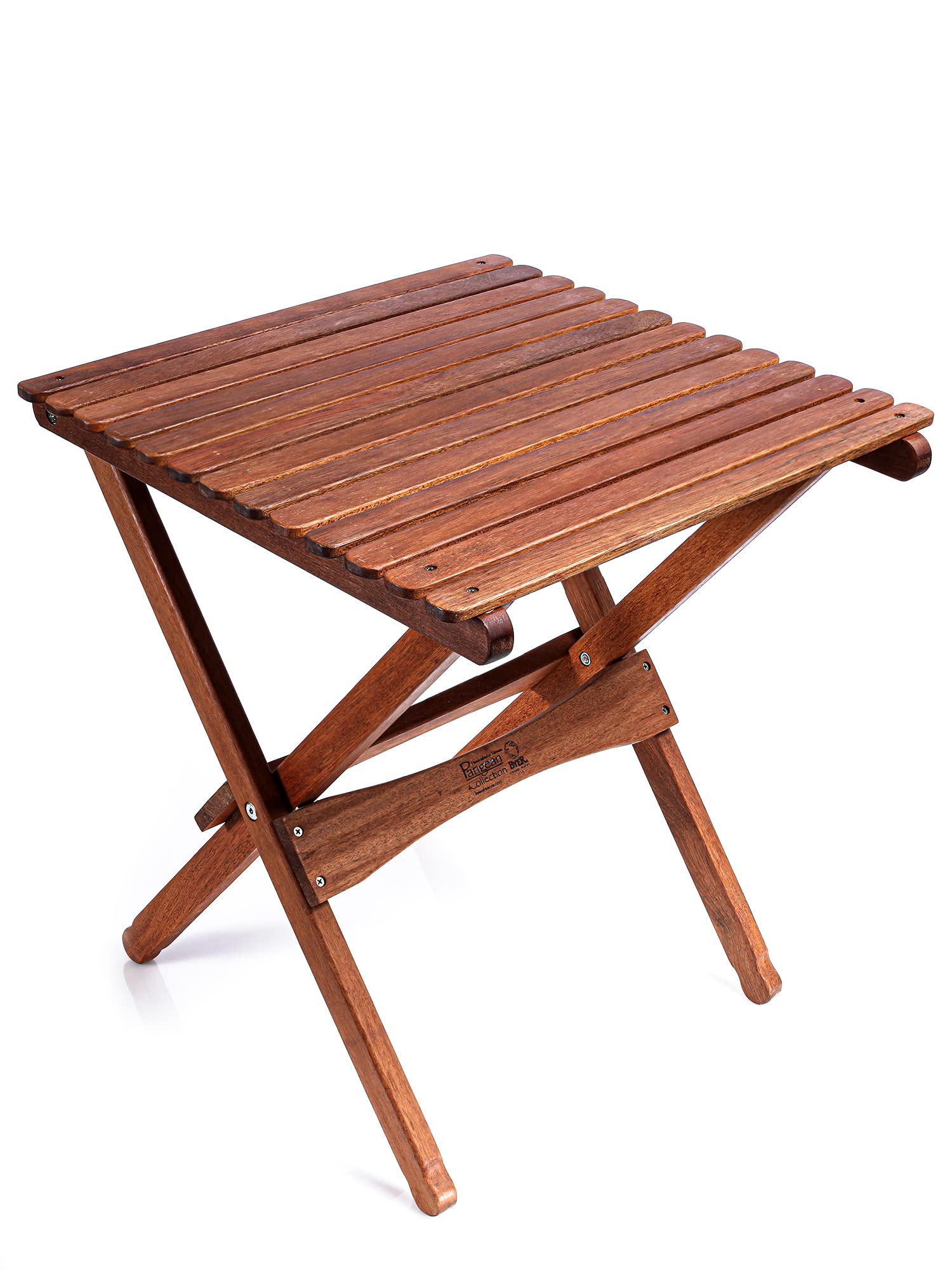BYER OF MAINE, Pangean Folding Wooden Table, Easy to Fold and Carry Wooden Camp Table, Match Pangean Furniture, 20 L x 20 W x 22