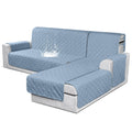 VANSOFY Sectional Couch Covers 100% Waterproof L Shaped Sofa Slipcover 3pcs Reversible Chaise Lounge Cover for Sectional Sofa Fu