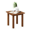 Furinno FG18506 Tioman Hardwood Patio Furniture Outdoor End Table, Natural