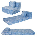 Folding Sofa Bed Floor Mattress for Kids, Glow Tri Folding Mattress Kid Fold Up Sofa Futon Folding Chair Bed, Child Foldable Mat