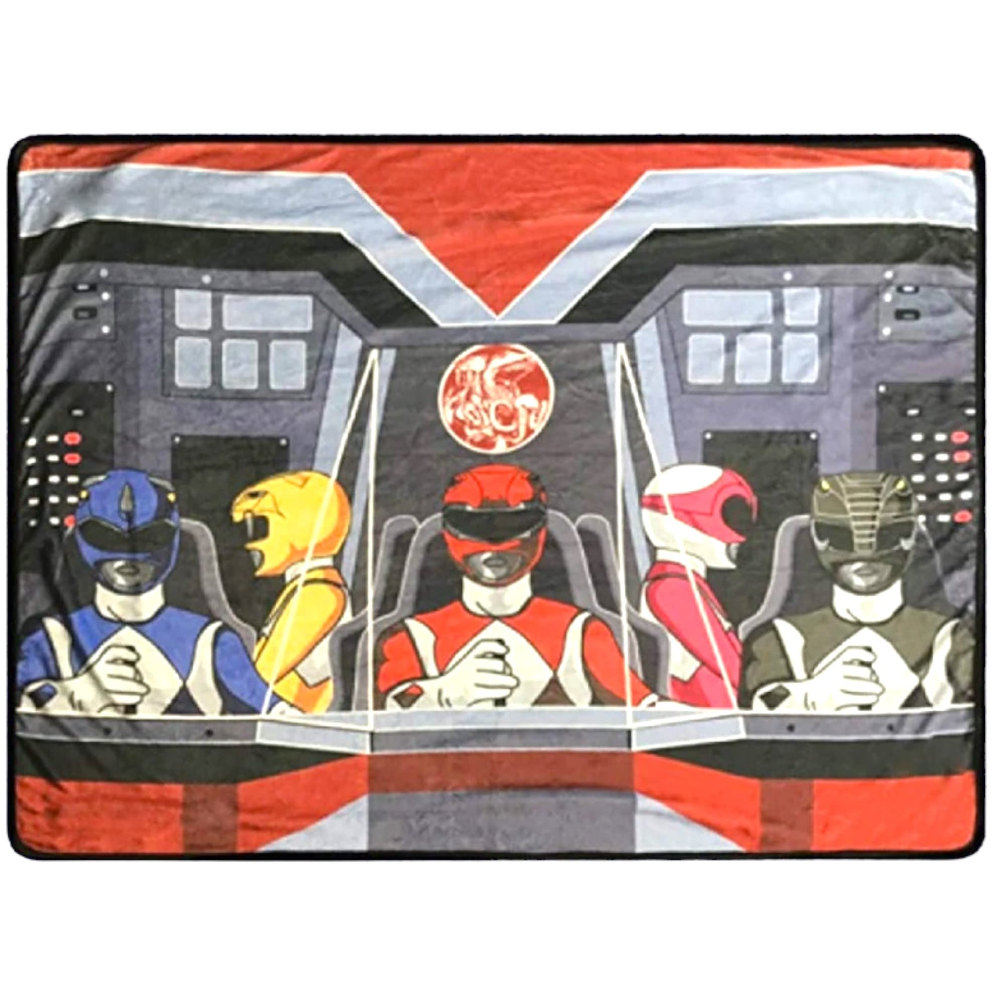Surreal Entertainment Power Rangers Fleece Softest Throw Blanket Measures 60 x 45 Inches
