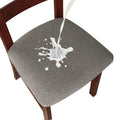 Genina Waterproof Seat Covers for Dining Room Chairs covers dining chair seat covers Kitchen Chair Covers slipcovers (Grey, 6 Pc