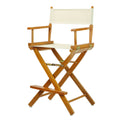 Casual Home 24 Directors Chair Honey Oak Frame-with Wheat Canvas, Counter Height