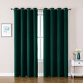 ChrisDowa Grommet Blackout Curtains for Bedroom and Living Room - 2 Panels Set Thermal Insulated Room Darkening Curtains (Forest