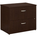 Bush Business Furniture Series C 2 Drawer Lateral File Cabinet in Mocha Cherry, Locking Document Storage for Home or Professiona