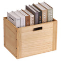 KIRIGEN Stackable Wood Storage Cube /Basket/ Bins Organizer for Home Books Clothes Toy Modular Open Cubby Storage System - Offic