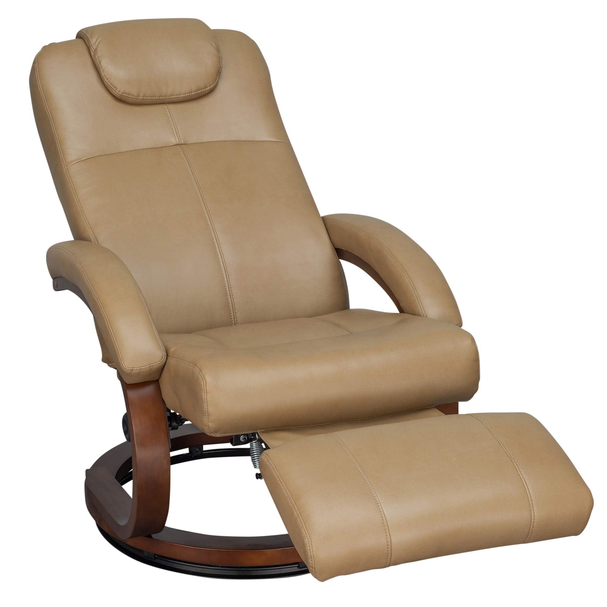 RecPro Charles 28 RV Euro Chair Recliner Modern Design RV Furniture (1, Toffee)