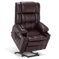 MCombo Dual Motor Large Power Lift Recliner Chair for Elderly, Infinite Position Lay Flat Big Lift Chair for Tall Man with Heat 