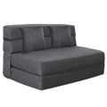 Nigoone Queen Size Folding Sofa Couch Memory Foam with 2 Pillows Sleeper Chair Lazy Couch Triple Futon Convertible Guest Beds, W