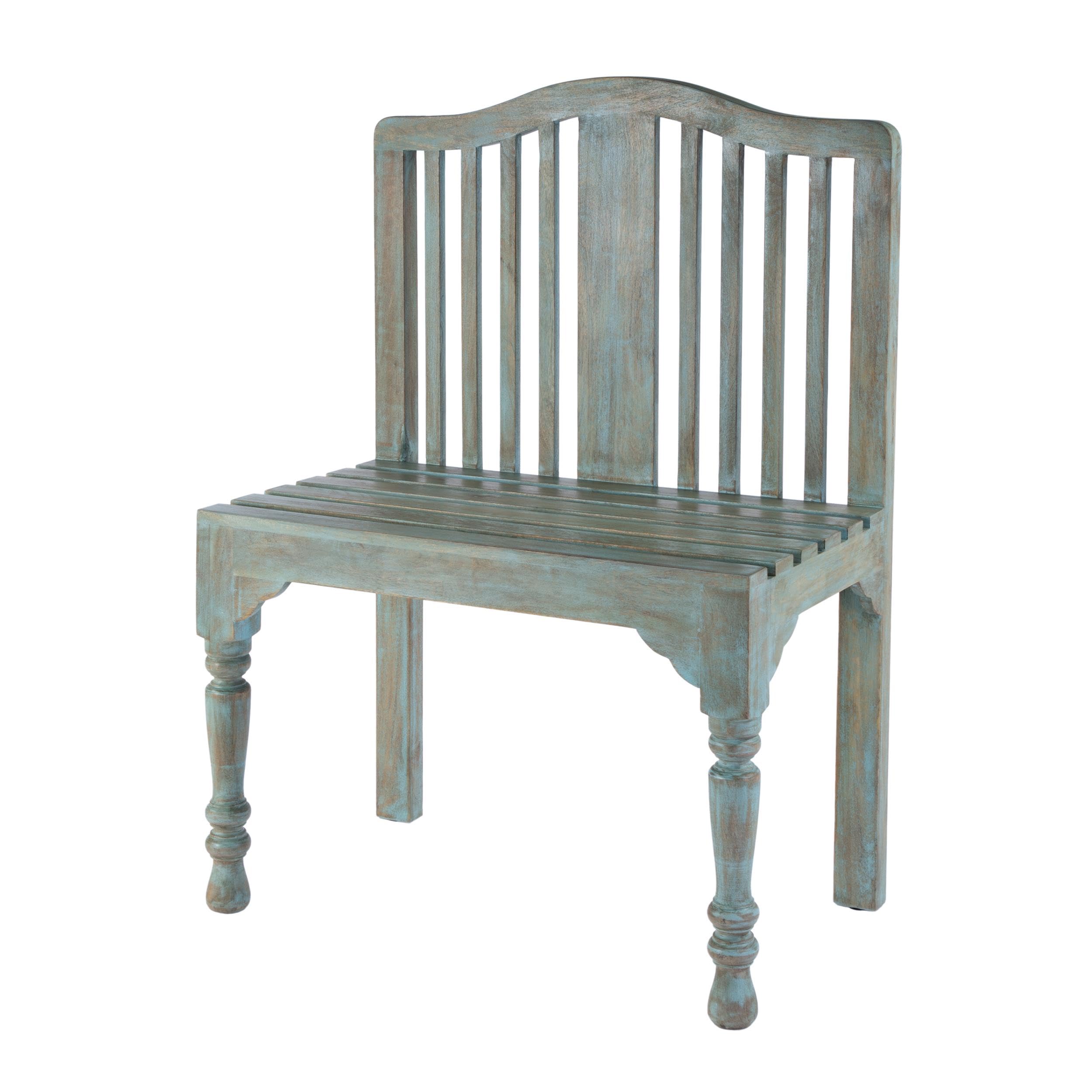 Butler Specialty Heritage Roseland Solid Wood Bench in Blue