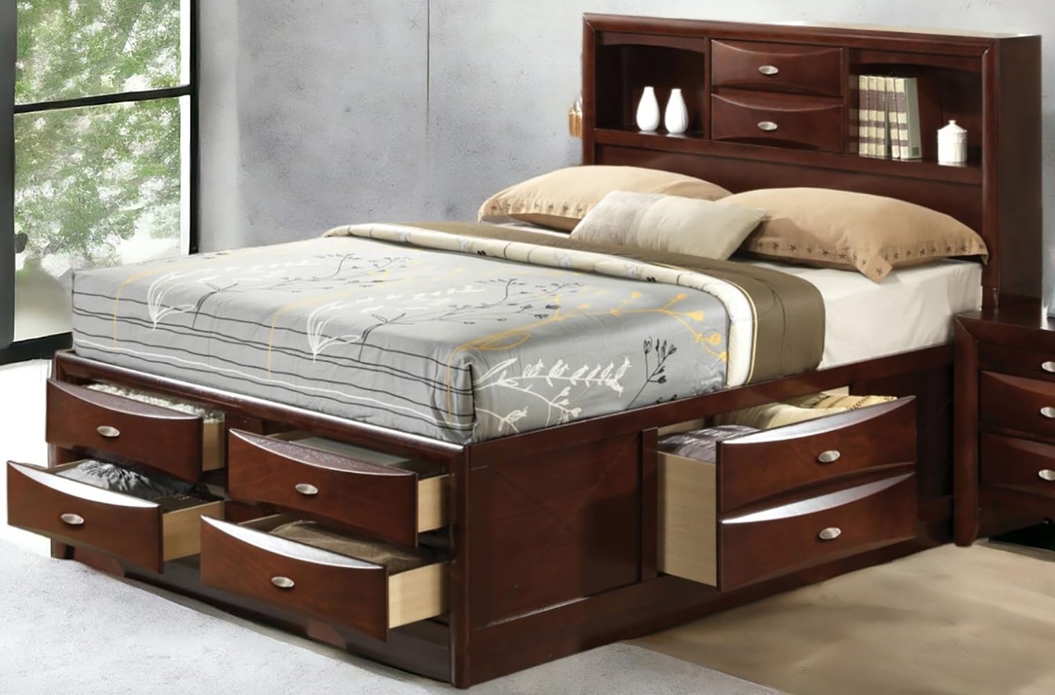 ACME Ireland Espresso Eastern King Bed