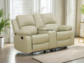 Caberryne Leather Loveseat Recliner Sofa