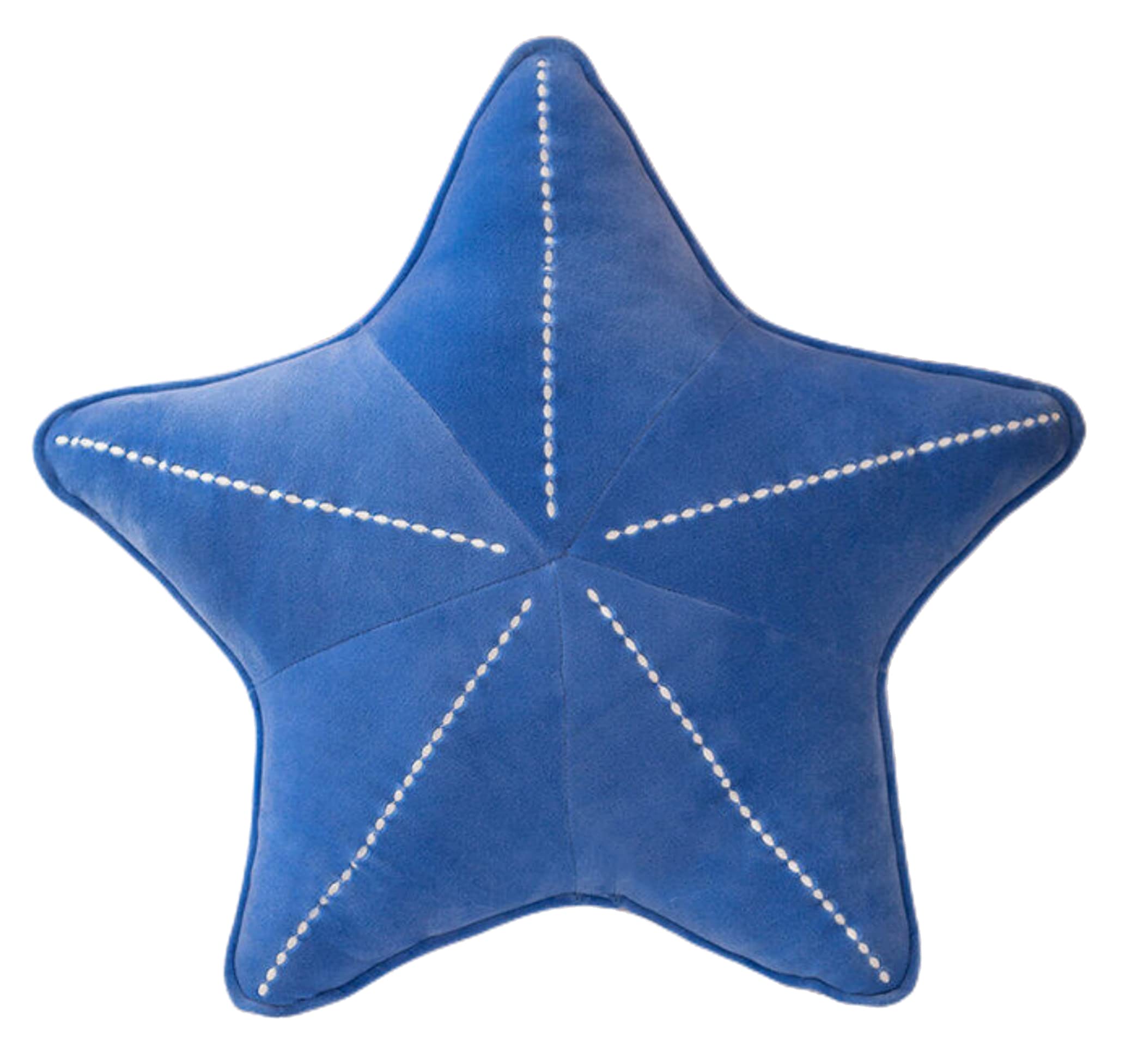 HXIYAN Starfish shell pillow plush car cushion bedside sofa home furnishings dormitory office mat (19.6in, Star Blue)