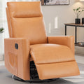SMUG Swivel Rocking Recliner Chair with Extra Large Footrest High Back, Upholstered Glider Nursery Chair for Living Room, Bedroo