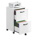 VASAGLE 2-Drawer File Cabinet, Filing Cabinet for Home Office, Small Rolling File Cabinet, Printer Stand, for A4, Letter-Size Fi