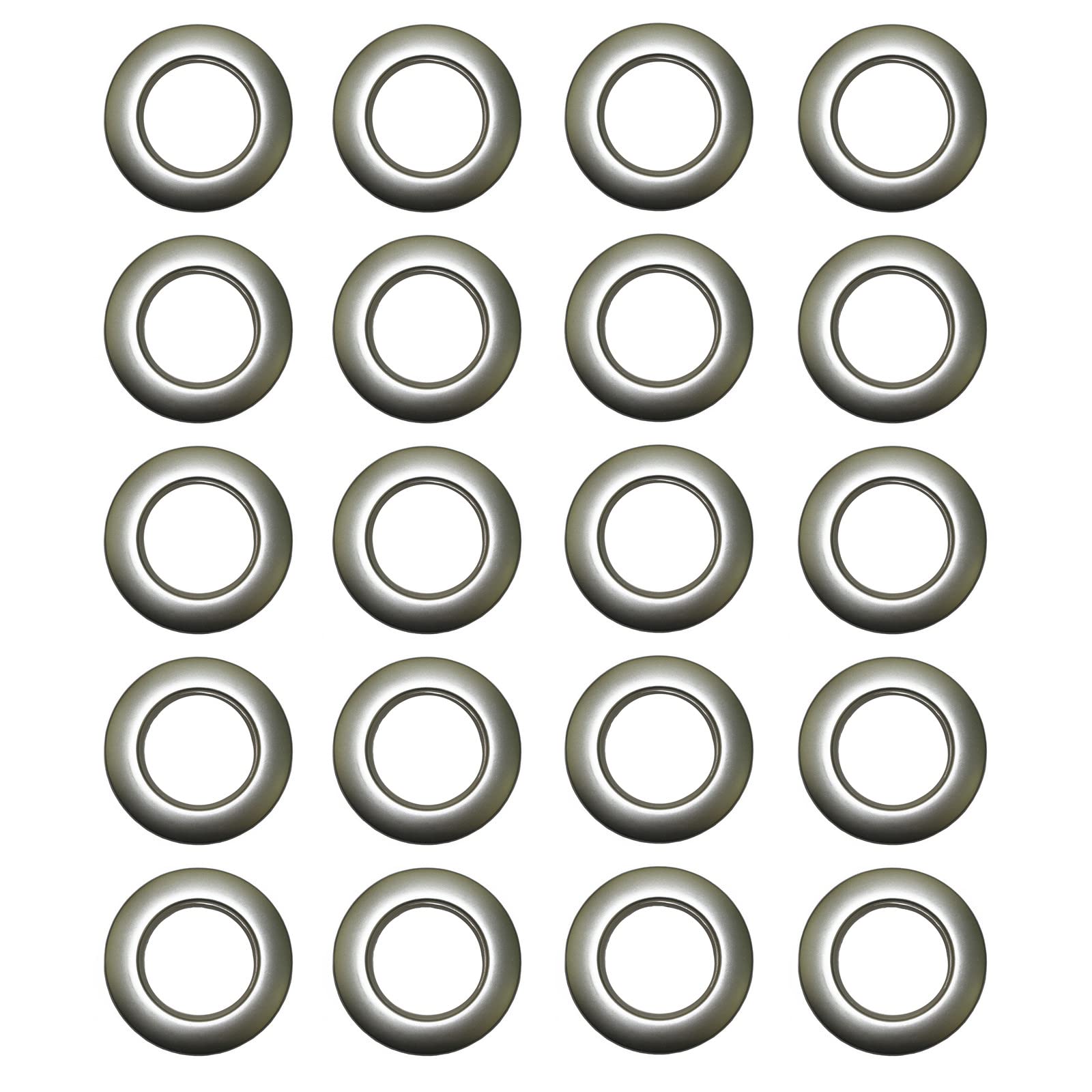 Selling Wonderful 1-9/16-Inch Inner Diameter Plastic Curtain Grommets 50-Pack (Silver)