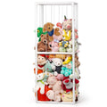 Ibnotuiy Stuffed Animal Zoo Storage Stuffed Animal Holder PVC Plush Storage Organizer Shelf with Elastic Band for Birthday Gift 