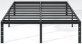 NEW JETO Metal Bed Frame,Full Size Bed Frame with Storage Space,Heavy Duty Sturdy Mattress Foundation,Easy Assembly,No Box Sprin