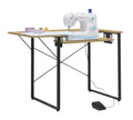 Sew Ready Dart Wood/Metal Multipurpose Machine Table Workstation Desk with Folding Top for Crafts, Sewing, Computers, Laptops, G