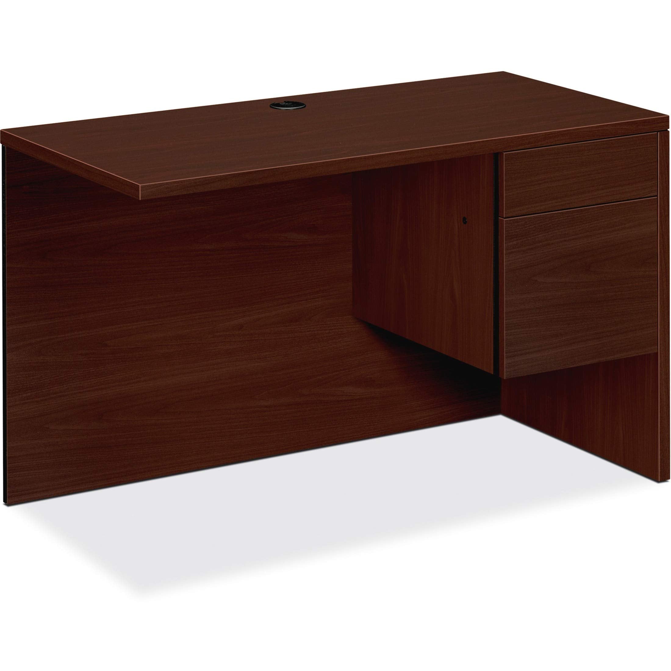 HON 10500 Series 48 by 24 by 29-1/2-Inch L Workstation Return, Right, Mahogany