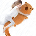 48 inch Giant Capybara Plush Stuffed Animal, Big Capybara Glow in The Dark Fluorescent Plushies Pillow Toy, Jumbo Cute Capibara 