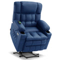 MCombo Dual Motor Power Lift Recliner Chair for Elderly, Infinite Position Lay Flat Lift Chair with Heat and Massage for Seniors