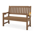 LUE BONA Outdoor Bench, 2-Person HDPS Garden Bench, Outdoor Benches Weatherproof, All-Weather Fade/Rot Resistant Patio Bench for