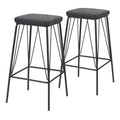 Zuo Samuel Barstool (Set of 2) Vintage Black