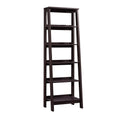 Sauder Trestle 5 Bookcase/Book Shelf, L: 23.54 x W: 16.61 x H: 71.14, Jamocha Wood