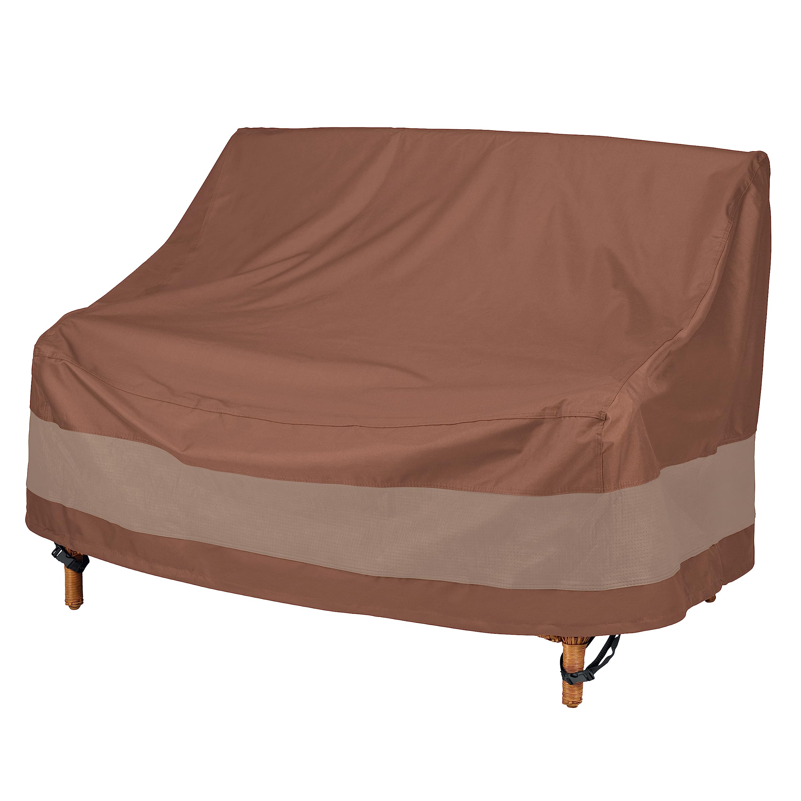 Duck Covers ULV543735 Ultimate 54 in. W Patio Loveseat Cover, x 37 D x 35 H, Mocha Cappuccino, Patio Furniture Covers